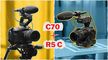 Two-camera interview with a Canon R5 C and C70 | Equipment breakdown and review