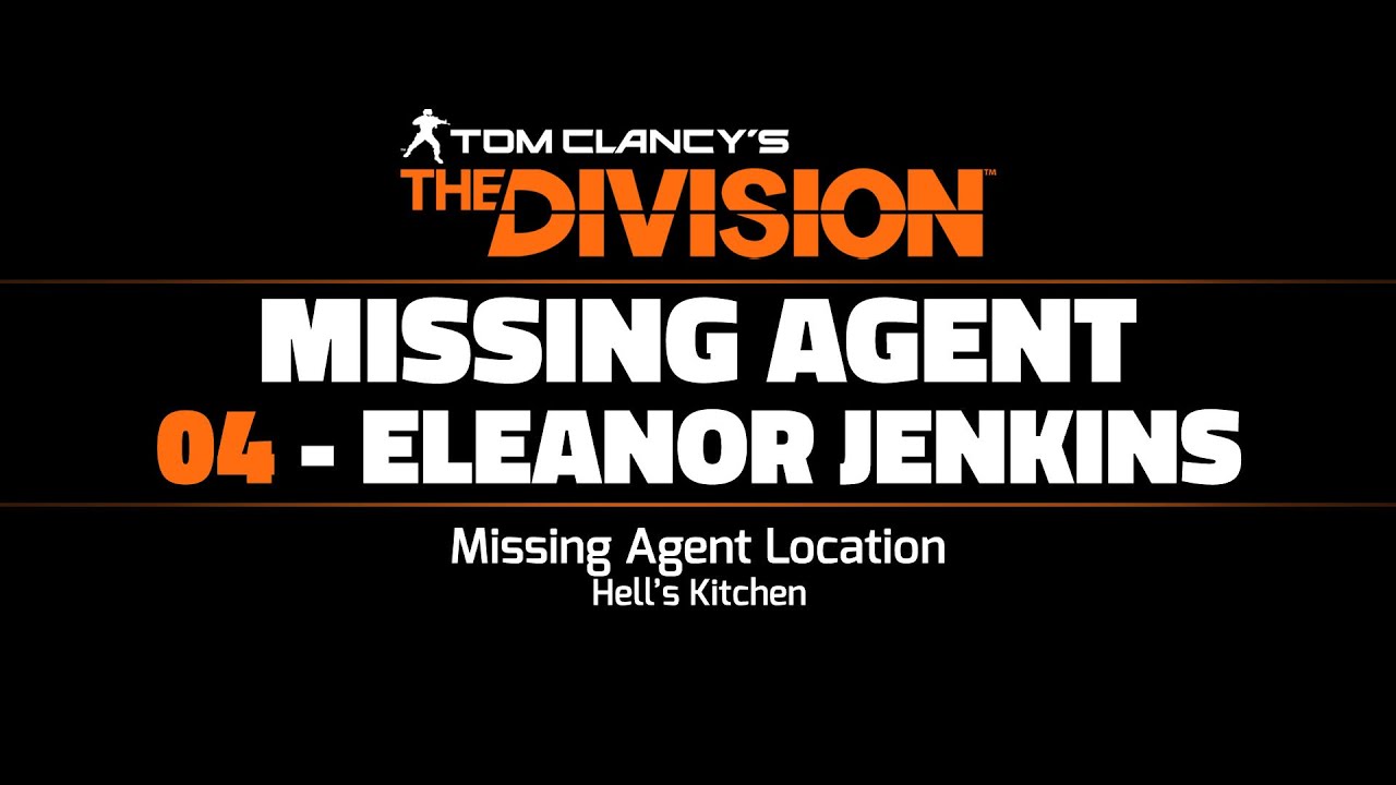 The Division - Missing Agent 04 Location - "Eleanor Jenkins"
