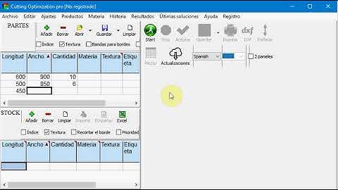 Cutting Optimization pro 5 - Versión en español