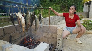 Buil oven, pull fishing nets- smoked fish processing, marinate and preserve fish,building life