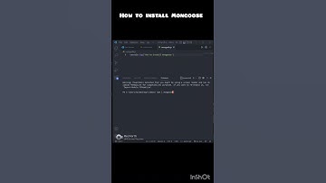 How to install Mongoose in node.js #shorts #shortvideo #code #webdesign #web #viralshorts