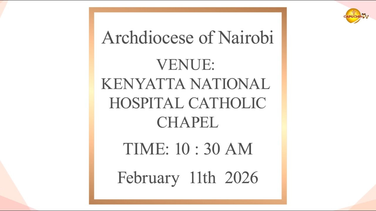 11-02-2026 | CAPUCHIN TV LIVE | WORLD DAY OF SICK HOLY MASS