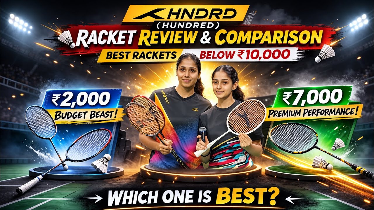 Best HNDRD Badminton Rackets Under ₹10,000 🏸 | ₹2K vs ₹4K vs ₹7K ...
