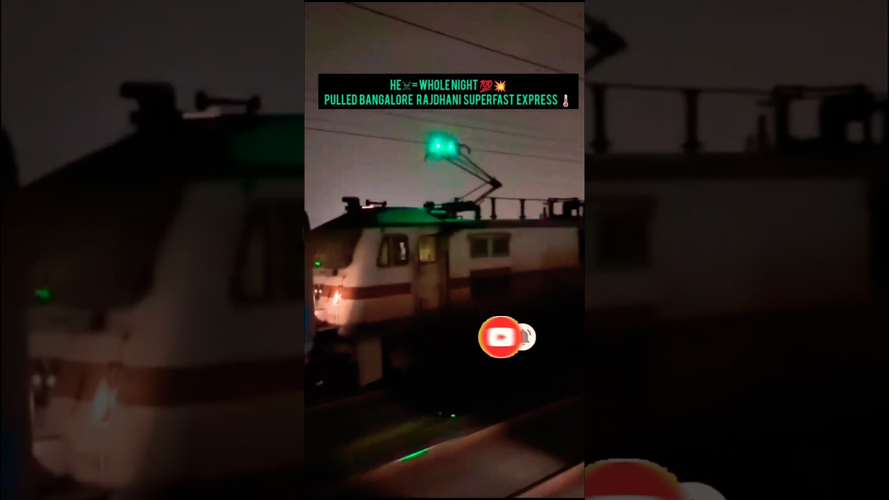 High speed train ☠️🔥 Bangalore Rajdhani Express vairalshort# yutubeshorts #indianrailways#train