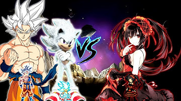 Son Goku V5 OP (all form) & Sonic Chaos V4 JVL OP (all form) VS Kurumi V4 OP in Jump Force Mugen