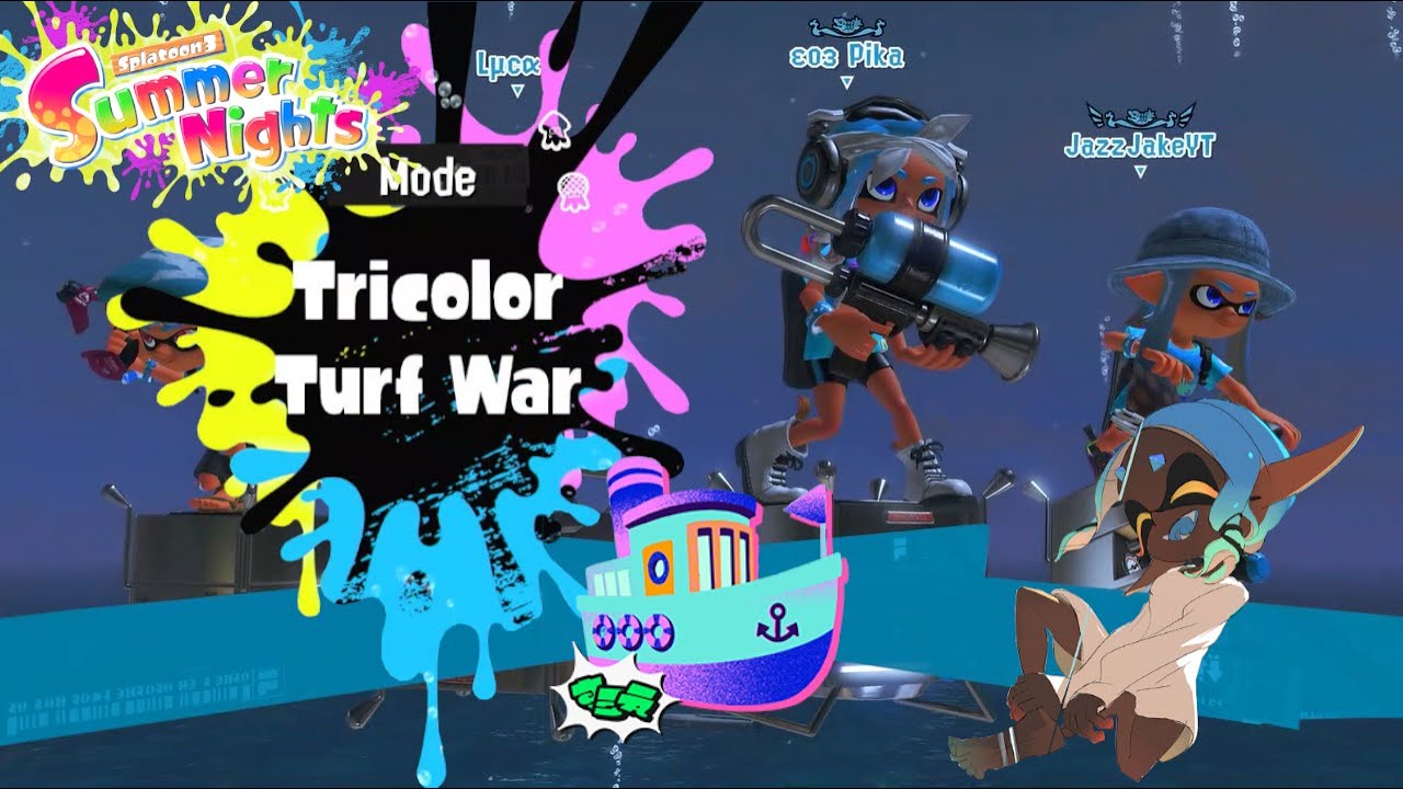 Splatoon 3 - Tricolor Turf War on Hammerhead Bridge & Manta Maria