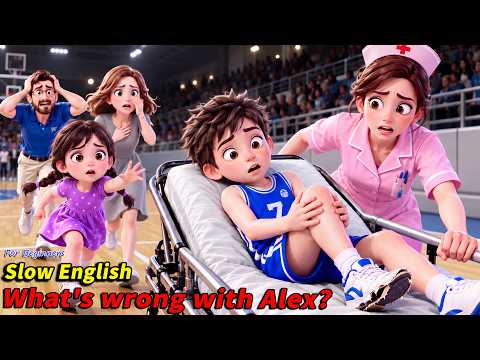 His Shoe Broke During the Game… Then He Got Injured! 😱🏀 | Slow English Story A2