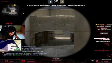 ScreaM-Flickshot with AWP on Dust2