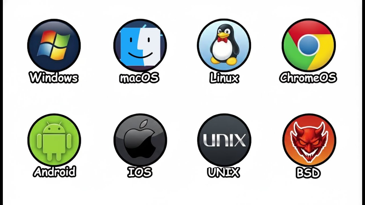 Every Operating System Explained in 8 Minutes - YouTube
