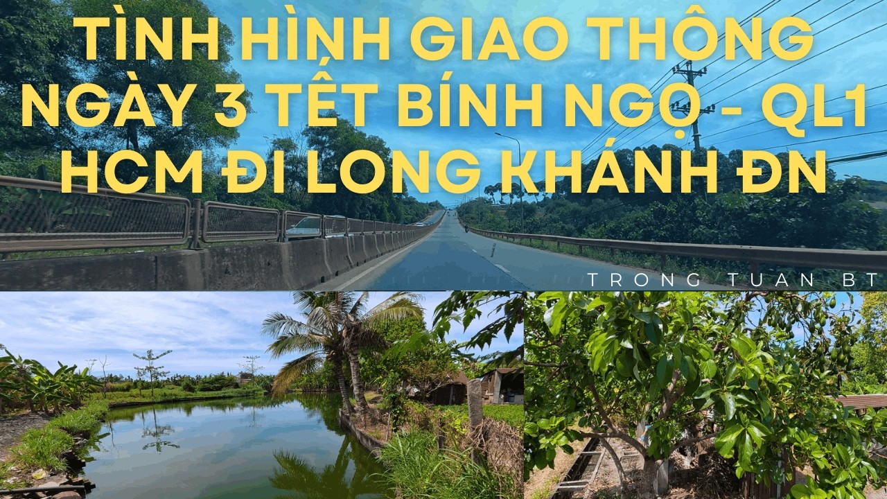 Cập nhật giao thông ngày 3 tết Bính Ngọ - Tuyến QL1 HCM đi Long Khánh ĐN | TRONG TUAN BT