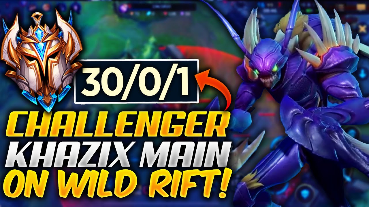 Challenger Kha'Zix Main Dominating Wild Rift (HARD 1v9)!! | Sybr | League of Legends