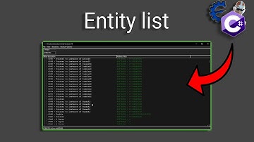 How to find the Entity list using luck