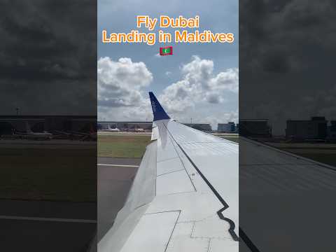 Fly Dubai landing in Maldives #aviation #maldives #planes #flydubai #737 #737max