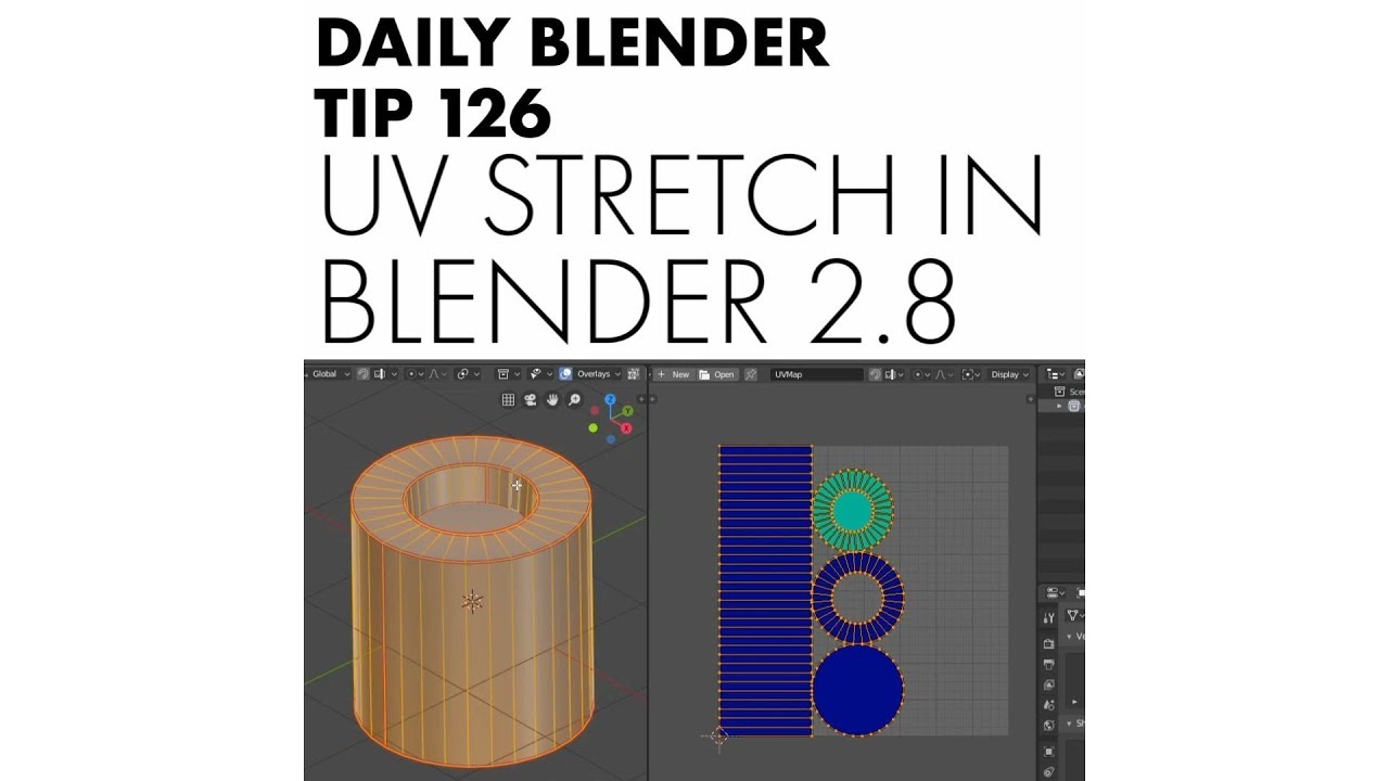 Daily Blender Tip 126 - Visualise Stretched Areas in Blender 2.8 - YouTube