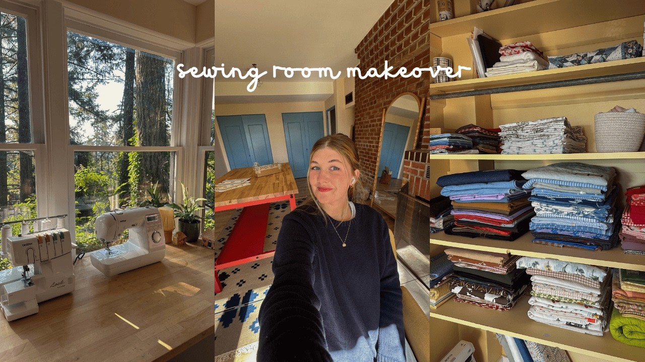 creating my dream sewing room !! 🔨🏠✨🧶