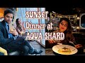The shard london  sunset dinner at aqua shard  anniversary vlog  03  nesath khusbu
