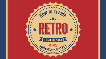 How to create RETRO Logo Design in Adobe Illustrator CS5 HD1080p