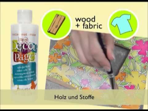 Decoupage In Deutsch Youtube