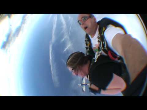 Tandem Skydive Erica's 1ST Skydive with instructor...