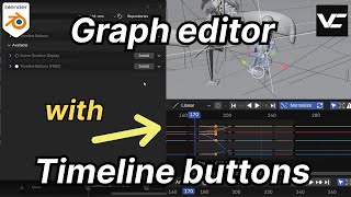 Graph editor Timeline buttons in Blender #b3d