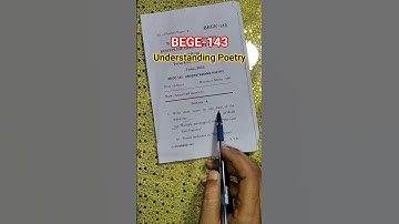 BEGE-143 Understanding Poetry✅  IGNOU 3rd Year 👍2025 QUESTION PAPER #ignou #exam