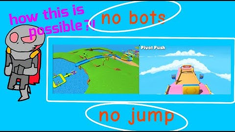 stumble guys | super slide / pivot push | no jump challenge