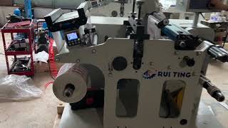 Ruiting 320 Rotary Die Cutting Machine With 3 Inch Turret Rewind