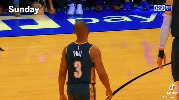Chris Paul Teaching Steve Adams how to shoot half court