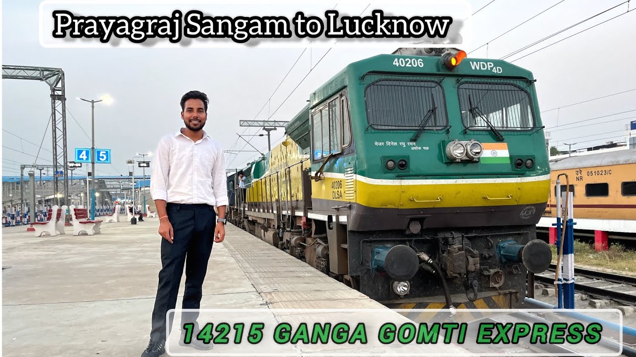 Prayagraj Sangam to Lucknow journey video on 14215 Ganga Gomti express#train #journal #trainjourney