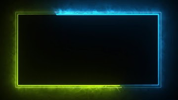 Neon Light Border | Frames Template Video | Glowing Frame Black Screen | Background Loop #frames