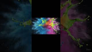 "Neon Color Explosion: Liquid vs Powder 🎨💥"