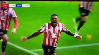 First goal Sheffield United from Bramall Lane against Wednesday 11/10/2024.