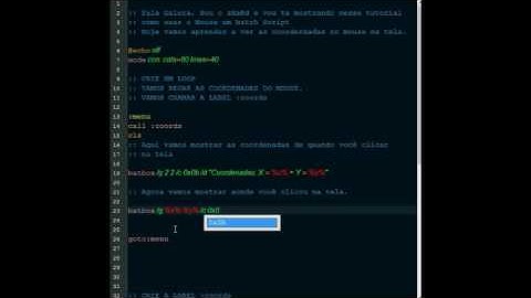Usar mouse cmd/Mouse in bat file (part 1) - Batch Script