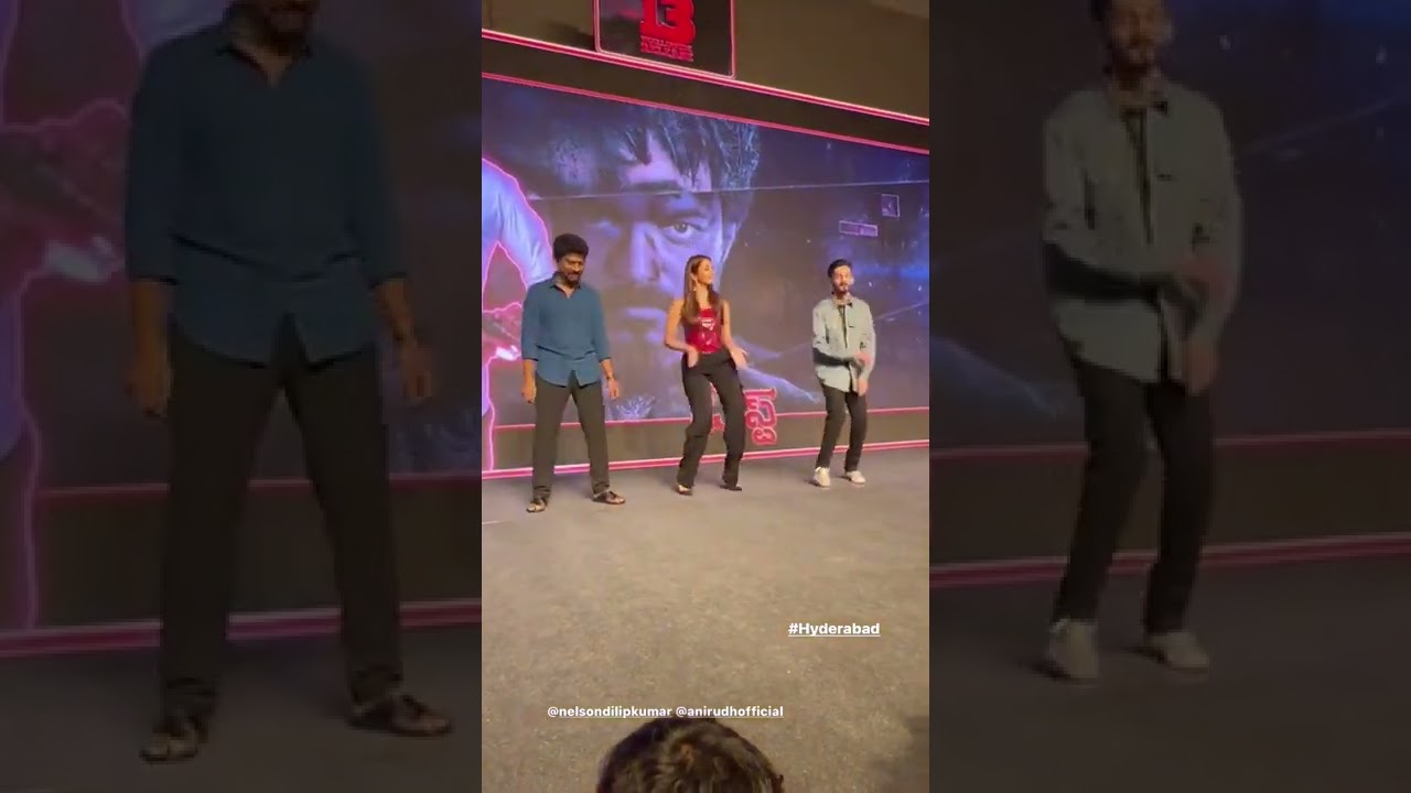 Puja Hegde Aniruth and Nelson dilpkumar Arabic Kuthu 