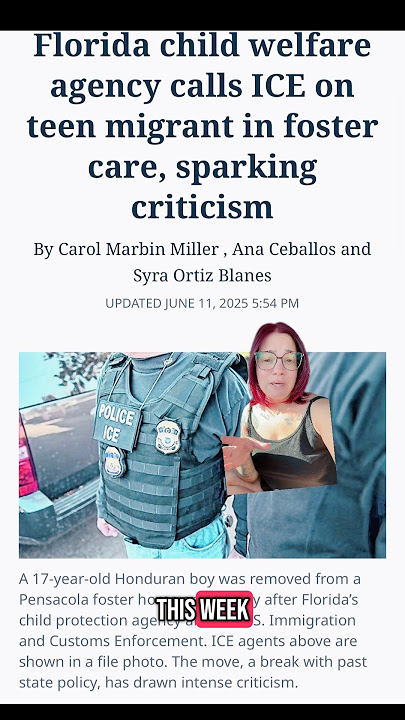 06/12 - #Florida is calling #ICE on unaccompanied minors #foryou #breaking #breakingnews #fyp