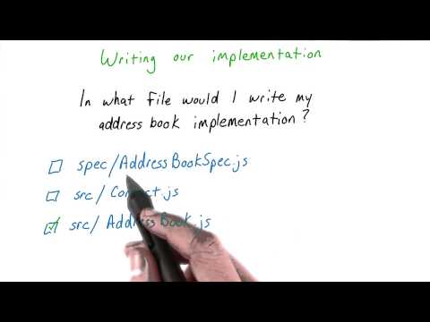 Writing our Implementation Solution - JavaScript Testing