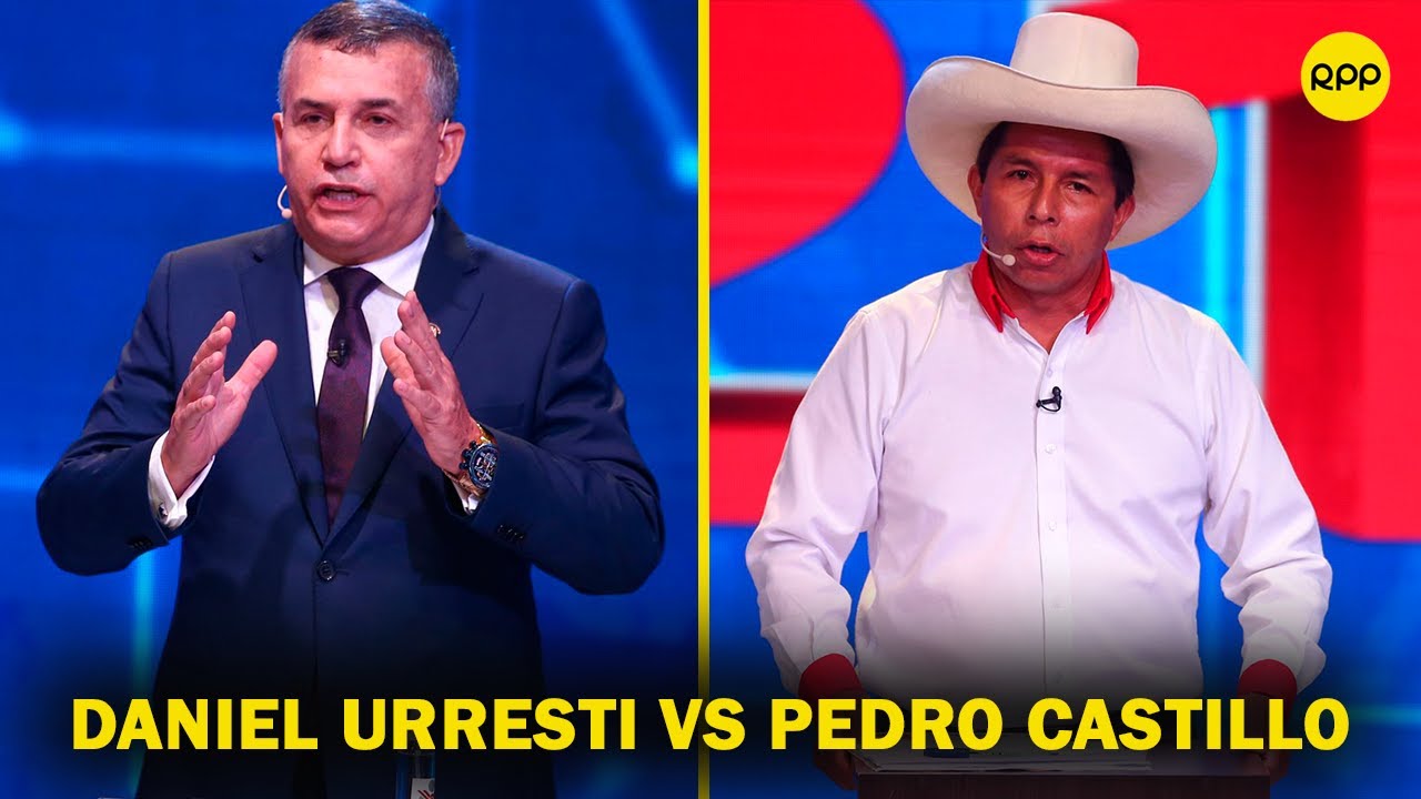 Debate presidencial del JNE: Daniel Urresti y Pedro Castillo debaten sobre la educación en el Perú