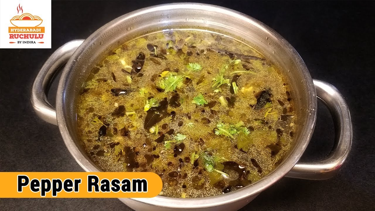 Pepper Rasam | Miriyala Rasam | Miriyala Charu Recipe in Telugu by Hyderabadi Ruchulu