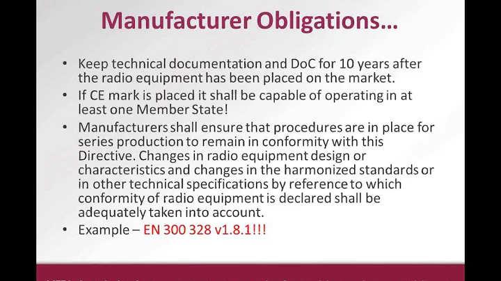 New Radio Equipment Directive Webinar