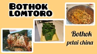 Bothok Lomtoro || Bothok Petai china menu sederhana