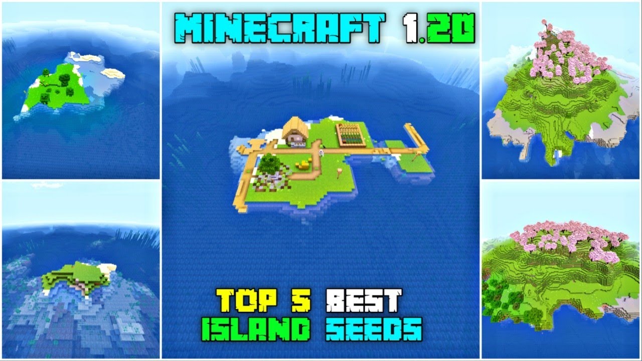 TOP 5 BEST NEW SURVIVAL ISLAND SEEDS FOR MINECRAFT 1.20! (POCKET AND ...