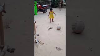 my daughter playing the football #so beauty full 💖💖💖💖#so super 💞💞💞💞💞💞