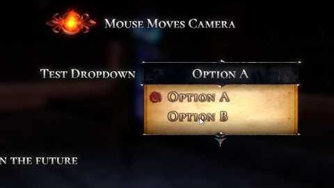 GKV Work-in-progress: Testing GUI Dropdown Box