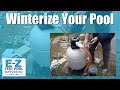 Above Ground Pool Closing - Preparing Your Pool Equipment for Winter