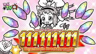 Battle Cats TV: 111,111,111 Download Celebration! screenshot 3