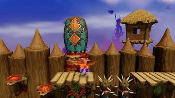 Crash Bandicoot 1 N. Sane Trilogy LEVEL 9 Native Fortress Gameplay