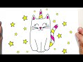 HOW TO DRAW A CUTE KITTEN UNICORN