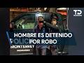 Hombre es detenido por robar negocio en el centro de Monterrey