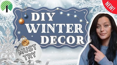 NEW DIY Dollar Tree WINTER Home Decor Crafts