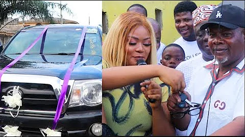 Tears of Joy! See the Expensive Car Yinka Quadri Childrean Surprised Him With On His Birthday